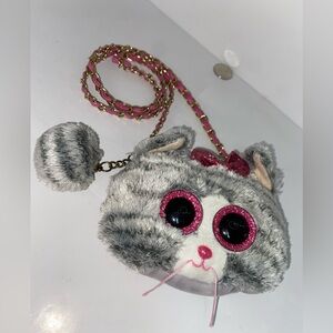 TY Fashion Beanie Boos KIKI the Cat Mini Crossbody Purse